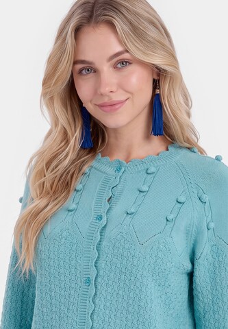 IZIA Gebreid vest in Blauw