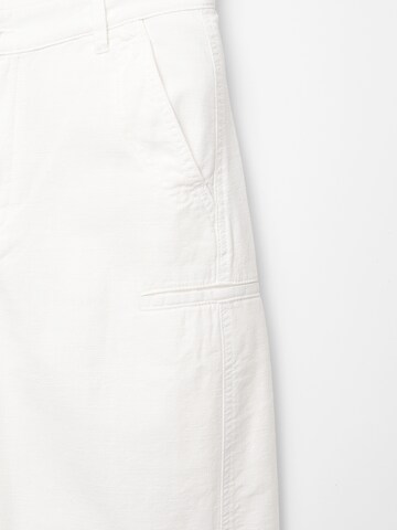 Pull&Bear Baggy Broek in Wit