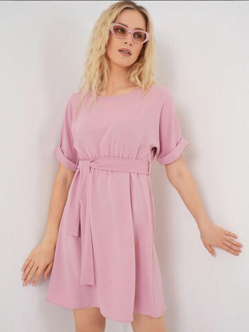 Bigdart Dress in Pink: front