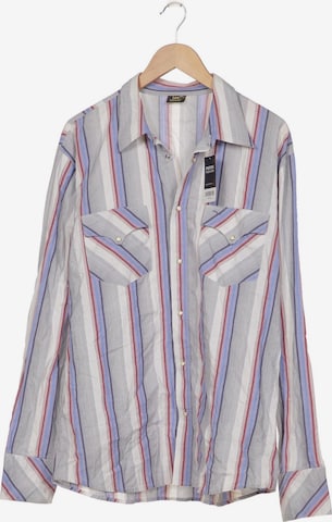 Lee Button Up Shirt in XXL in Blue: front