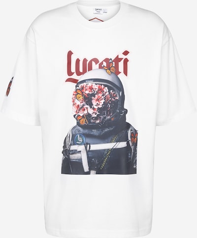 Tricou 'Light Astronaut' LYCATI exclusive for ABOUT YOU pe alb, Vizualizare produs