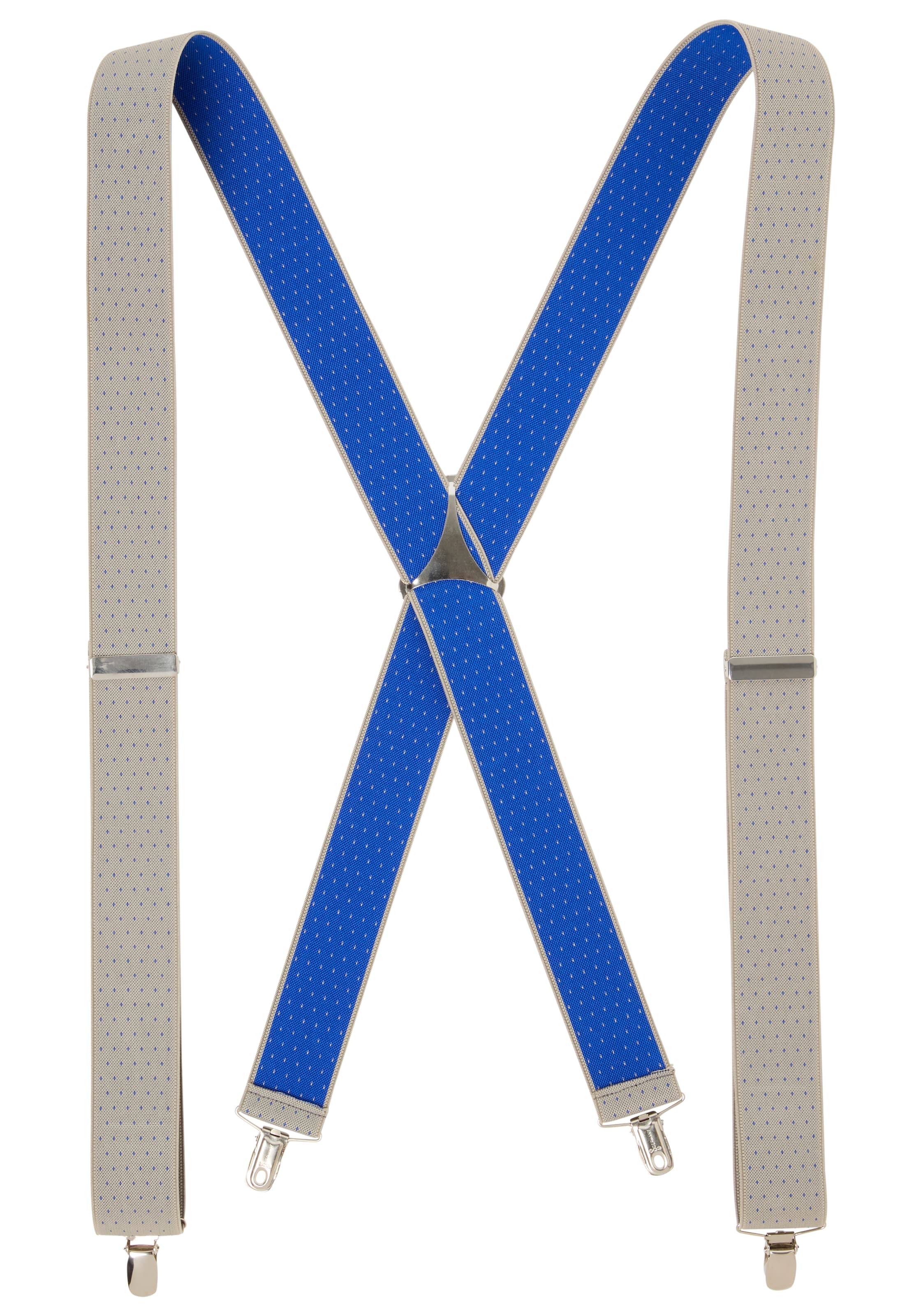 Man's World Suspenders in Beige: front