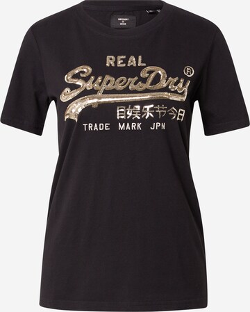 Superdry Shirt in Zwart: voorkant