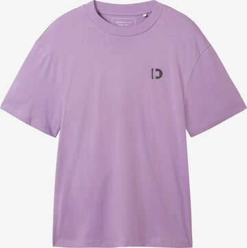 T-Shirt TOM TAILOR DENIM en violet : devant