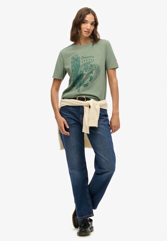 Superdry Shirt 'Tokyo Narrative' in Groen