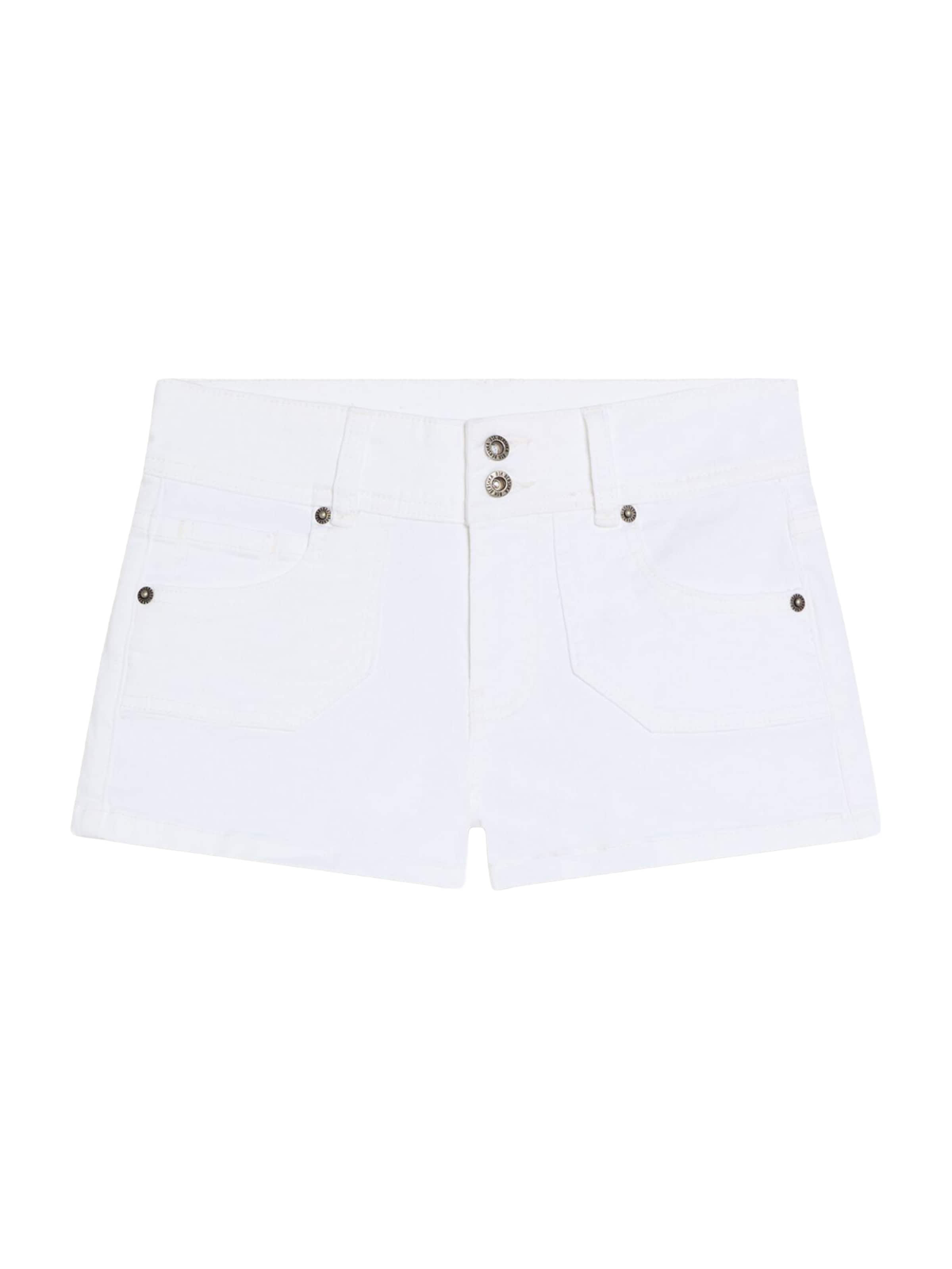 Bershka Szabványos Farmer - fehér: elől