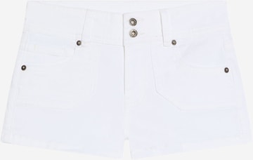 Bershka Regularen Kavbojke | bela barva: sprednja stran
