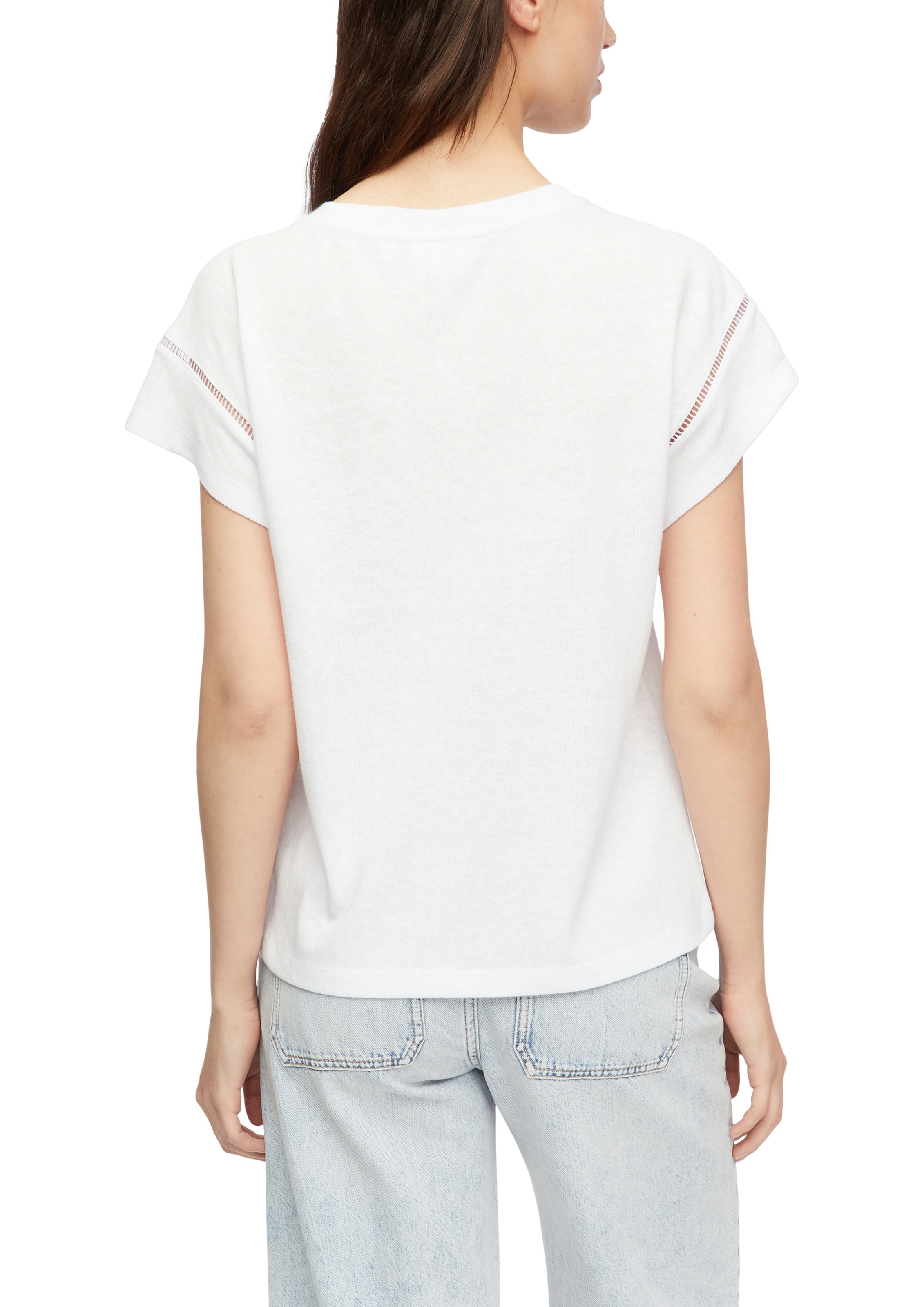 COMMA T-Shirt in Weiß