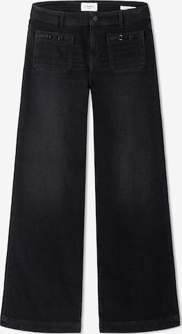 Cambio Wide Leg Jeans ' Ada' in Schwarz: Vorderseite