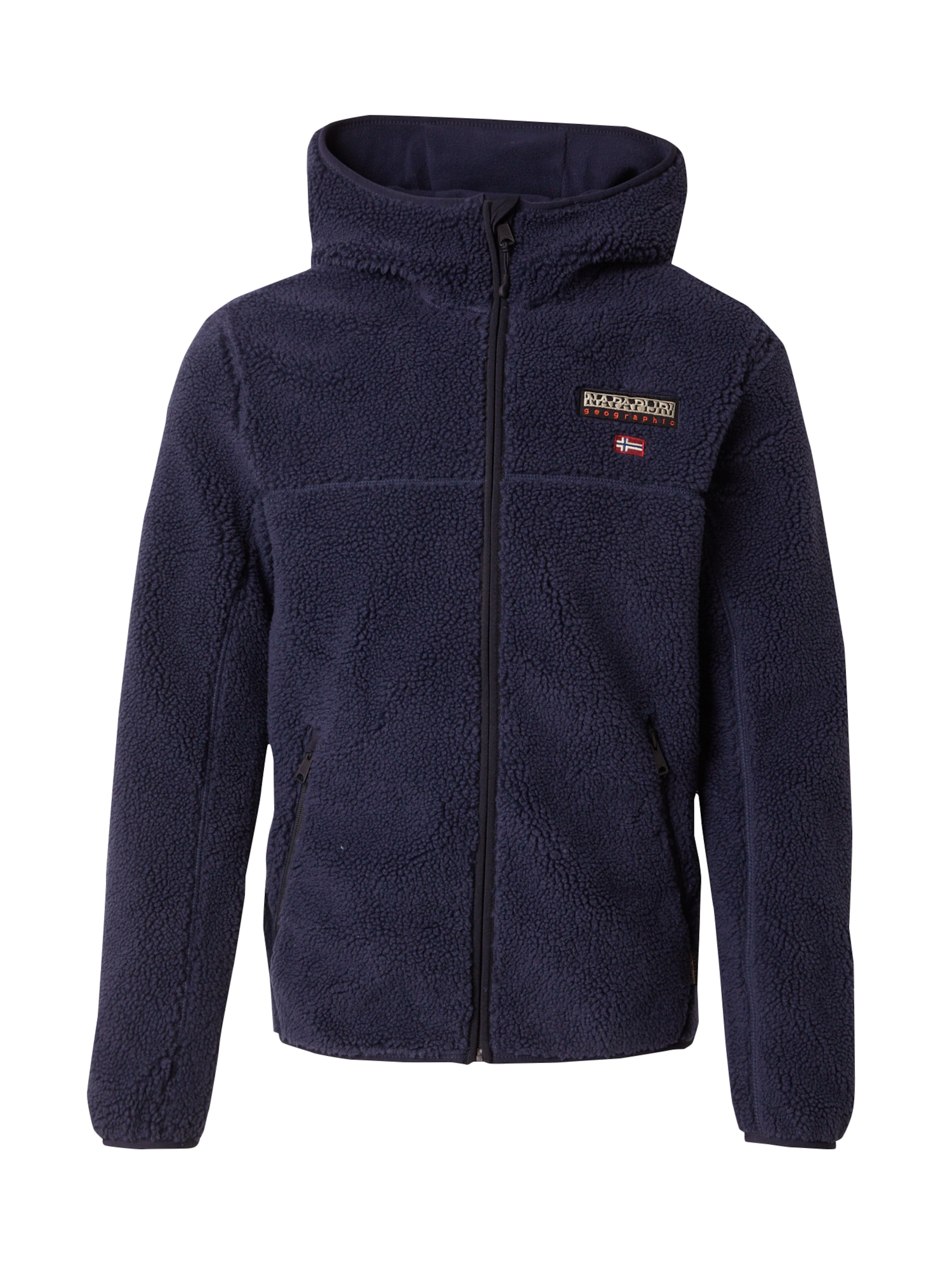 NAPAPIJRI Fleece Jacket 'Tynik' in Blue: front