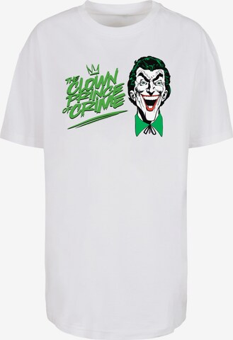 Maglietta 'DC Comics Batman Joker Clown Prince Of Crime' di F4NT4STIC in bianco: frontale