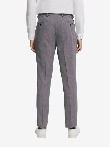 Regular Pantalon à plis ESPRIT en gris