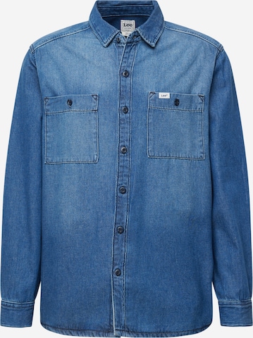 Coupe regular Chemise Lee en bleu : devant