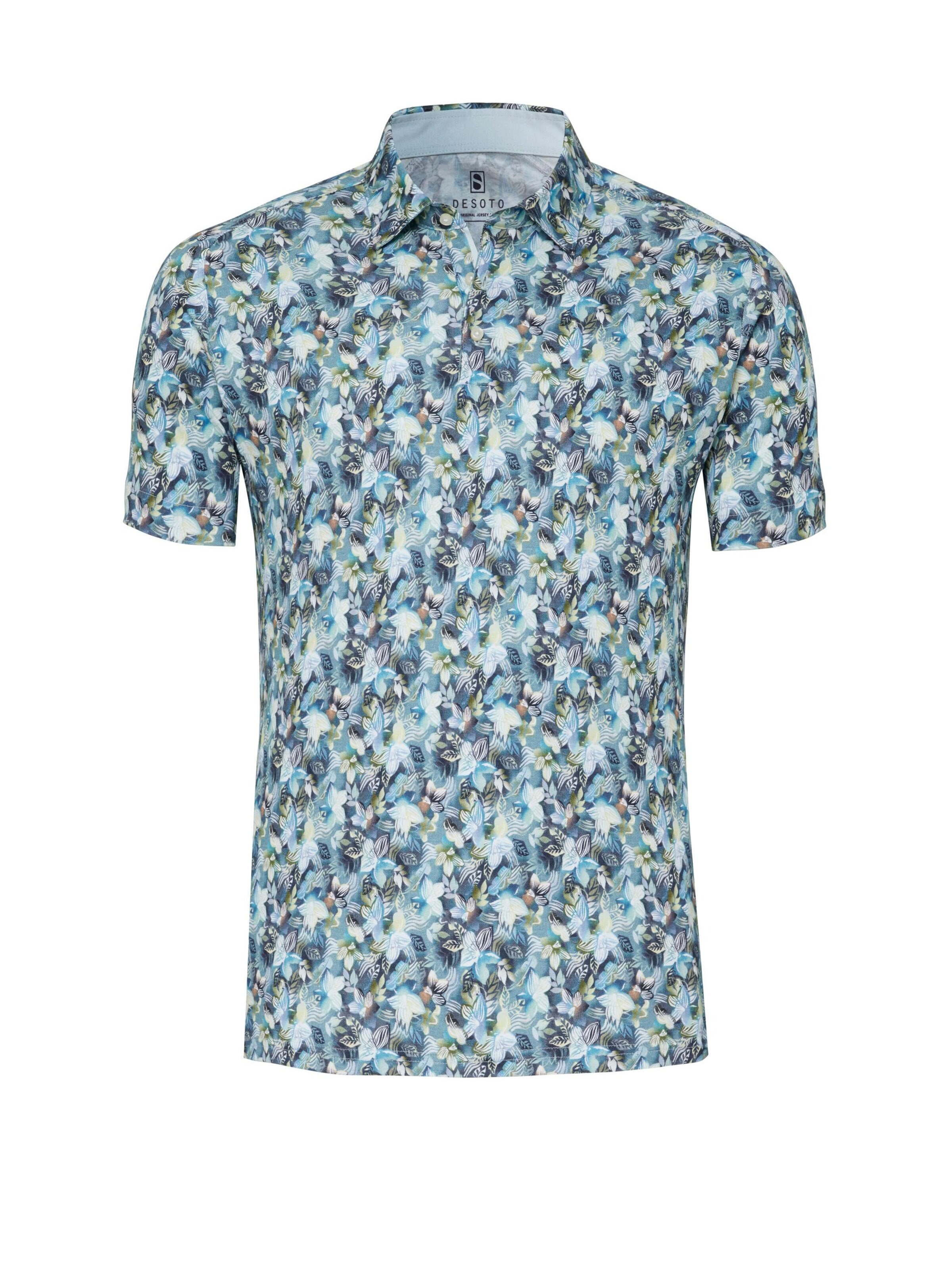 T-Shirt DESOTO en bleu : devant