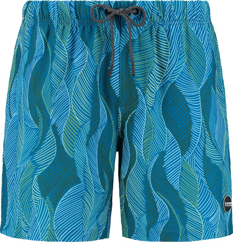 Shiwi Board Shorts 'wild leaves 4-way stretch' in Blau Shiwi Board Shorts 'wild leaves 4-way stretch' in Blau