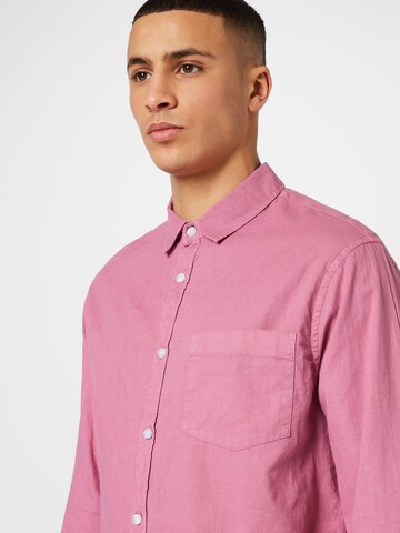 Cotton On Regular fit Button Up Shirt 'ASHBY' in Pink