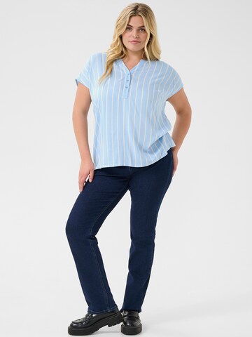 KAFFE CURVE Blouse 'KCSida'' in Blue