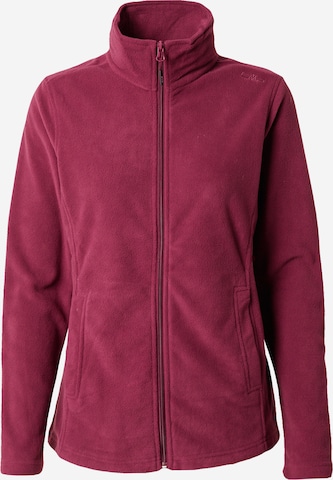 CMP Functionele fleece jas in Rood: voorkant