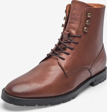 Henry Stevens Lace-up boots 'Wallace' in Brown: front
