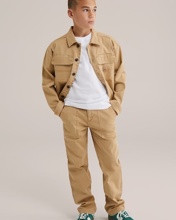 WE Fashion Regular Hose in Beige
