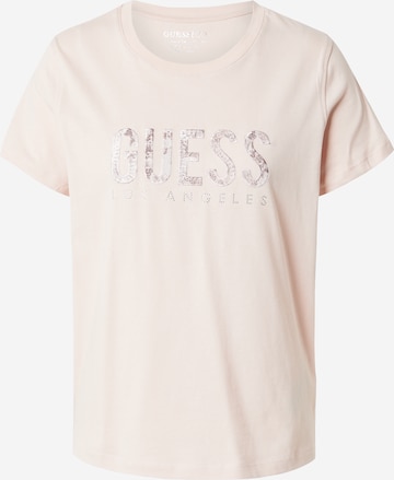GUESS - Camiseta 'PYTHON' en rosa: frente