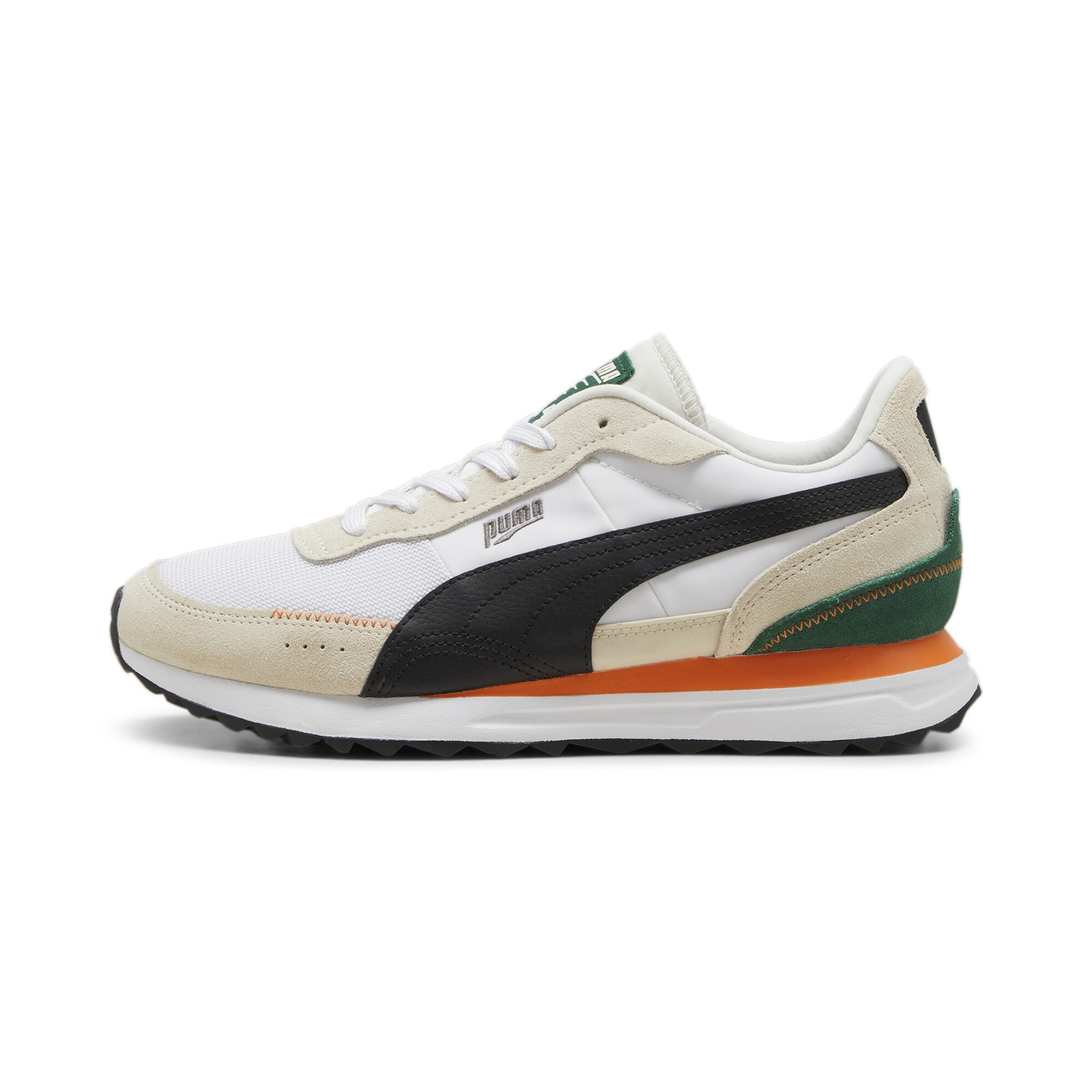 PUMA Sneaker 'Road Rider' in dunkelbeige / smaragd / schwarz / weiß, Produktansicht