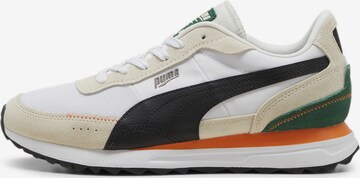 Baskets basses 'Road Rider' PUMA en blanc : devant