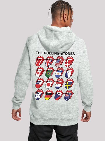 F4NT4STIC Sweatshirt 'The Rolling Stones Voodoo Lounge Tongues' in Grijs