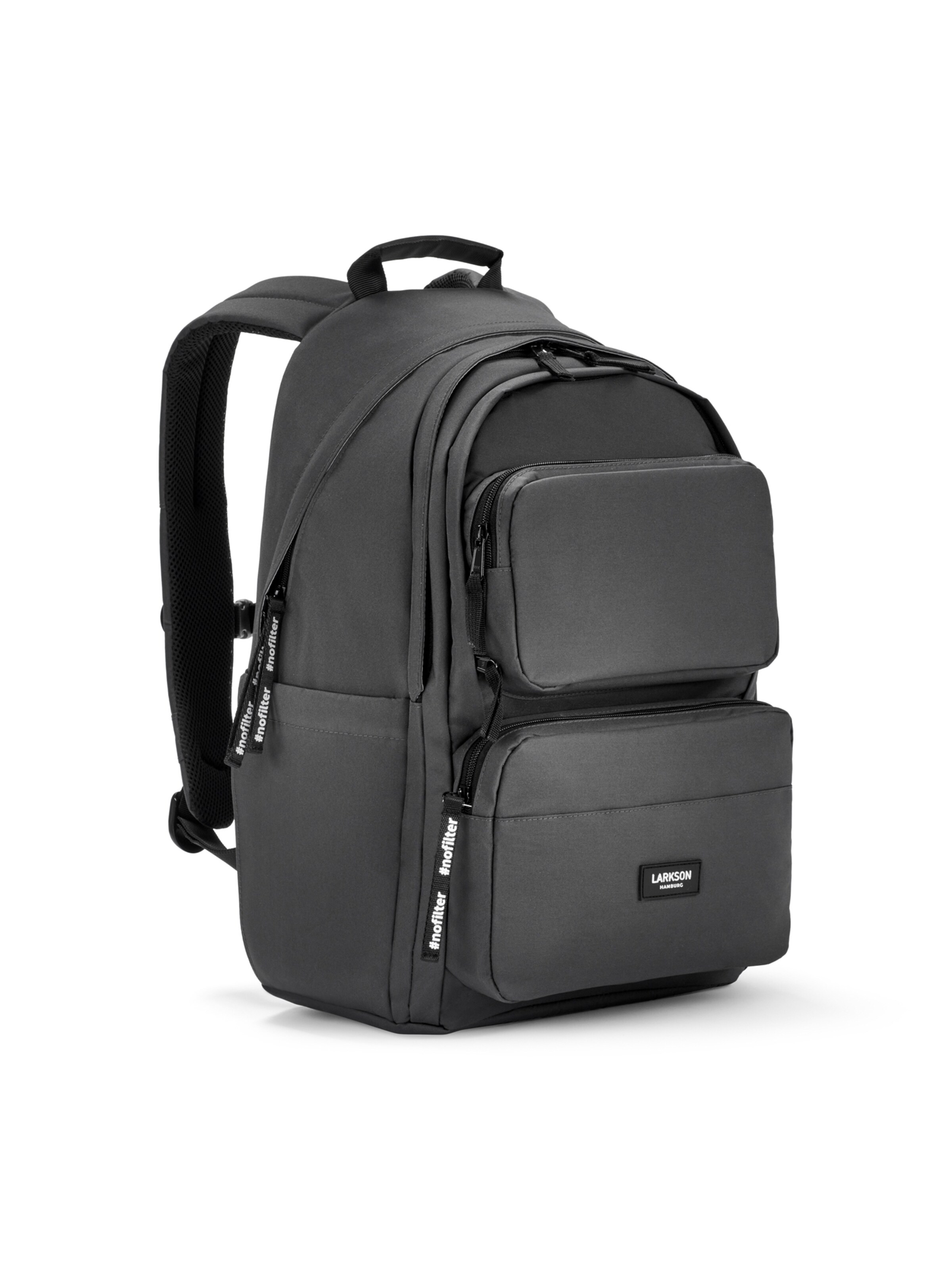 LARKSON Backpack 'No 3 Advanced' in Grey: front