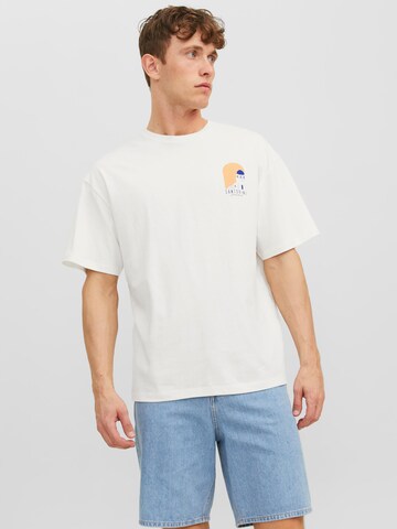 T-Shirt 'HOLIDAY' JACK & JONES en blanc : devant
