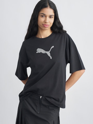 Tricou 'ESS' de la PUMA pe negru: față