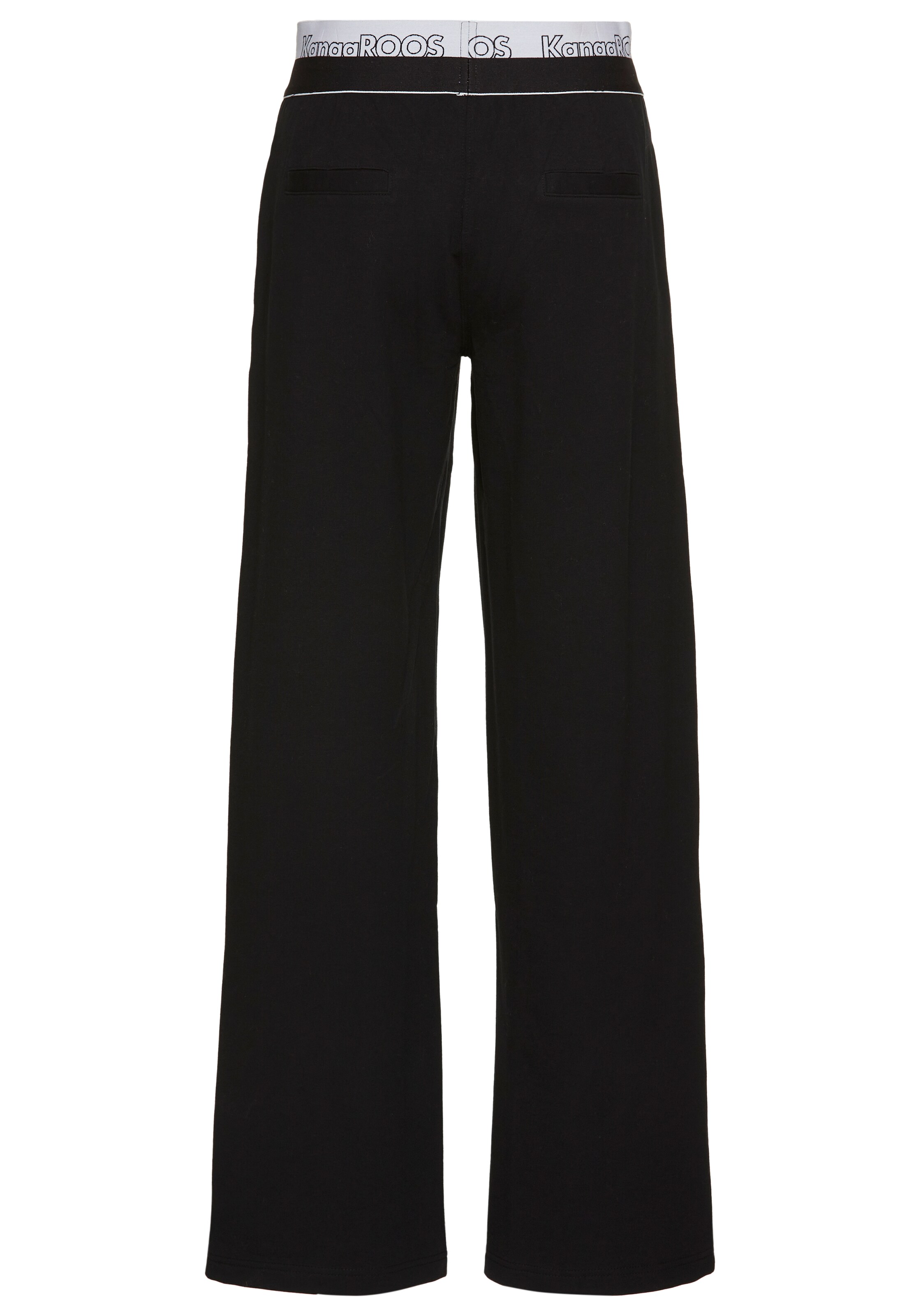 KangaROOS Wide Leg Hose in Schwarz