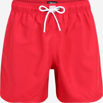 Shorts de bain jbs en rouge : devant