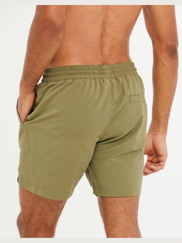 Threadbare Zwemshorts 'Emblem' in Groen