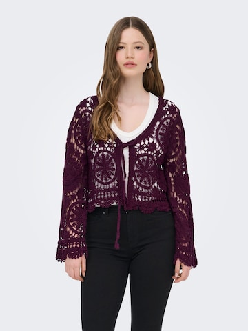 ONLY - Cárdigan 'ONLWaterly' en rojo: frente