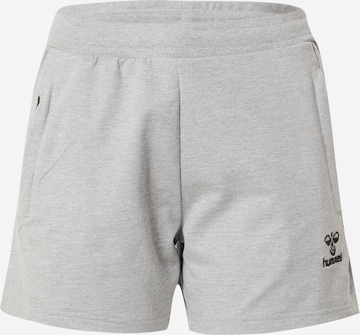 Hummel Regular Workout Pants 'Move' in Grey: front