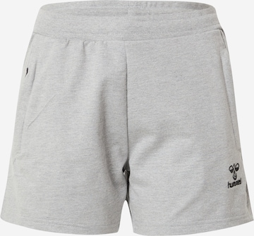 Regular Pantalon de sport 'Move Grid' Hummel en gris : devant