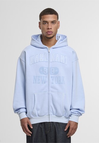 Karl Kani Sweatvest 'Heritage 89' in Blauw: voorkant