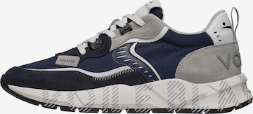 Baskets basses 'CLUB01.' Voile blanche en bleu : devant