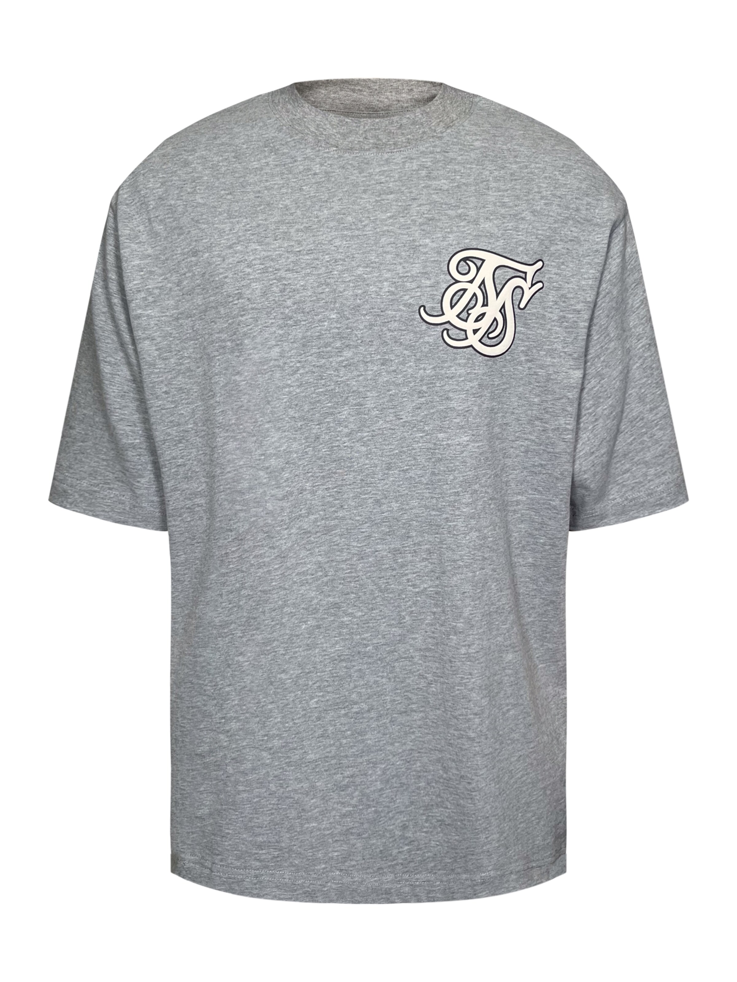 T-Shirt SikSilk en gris : devant