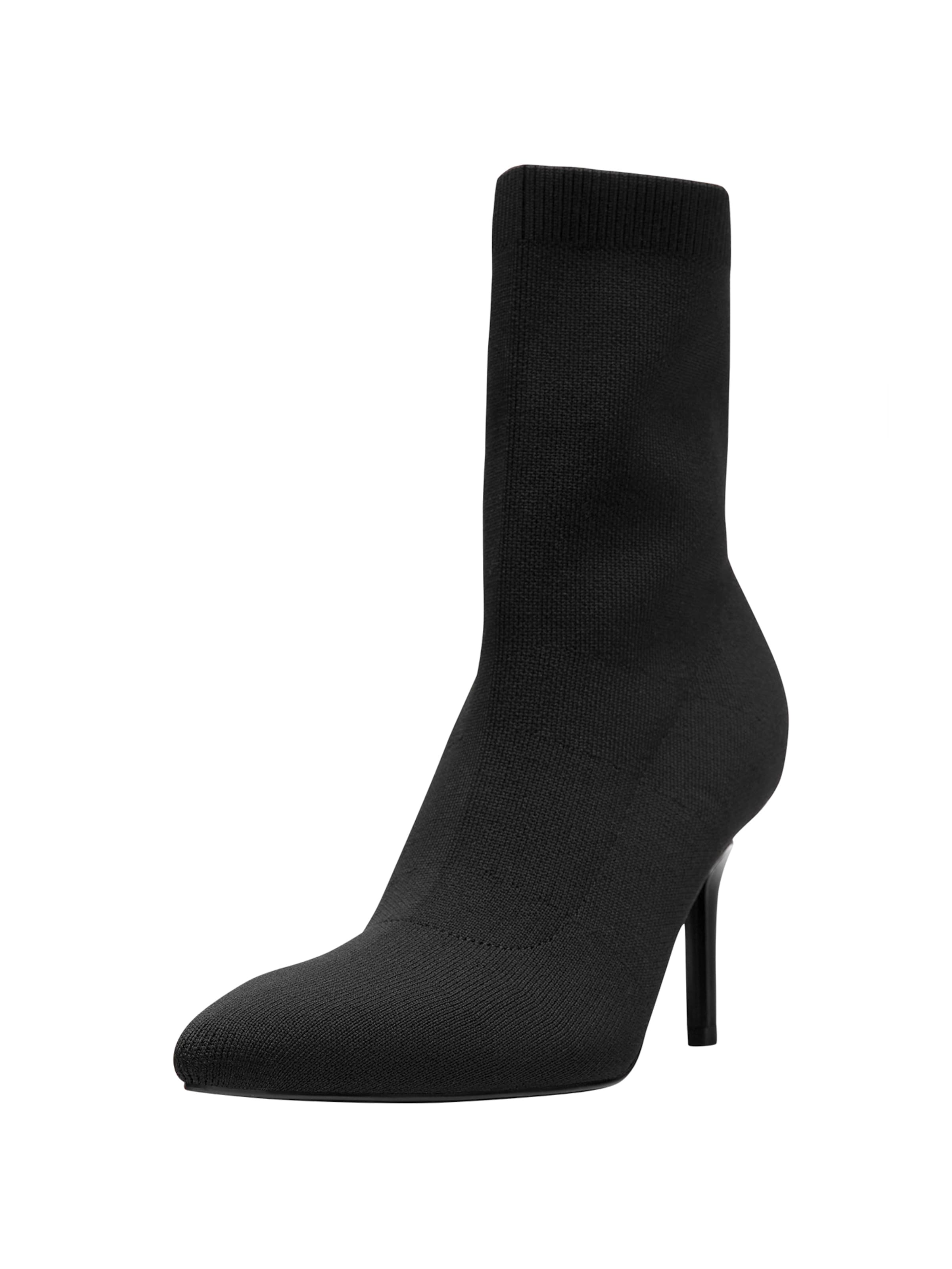 Pull&Bear Nízké kozačky – černá: přední strana