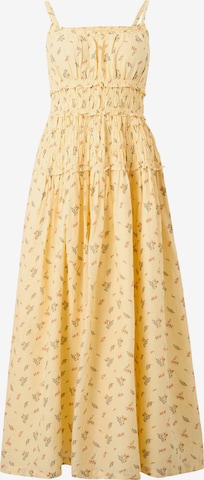 Robe d’été Abercrombie & Fitch en jaune : devant