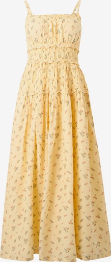 Abercrombie & Fitch Ljetna haljina u tamno smeđa / limun / zelena / pastelno crvena, Pregled proizvoda