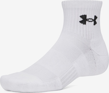 UNDER ARMOUR Athletic Socks in White: front
