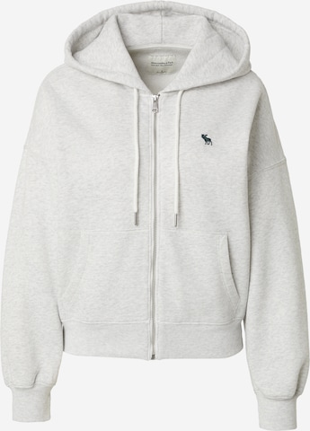 Abercrombie & Fitch Sweatvest in Grijs: voorkant
