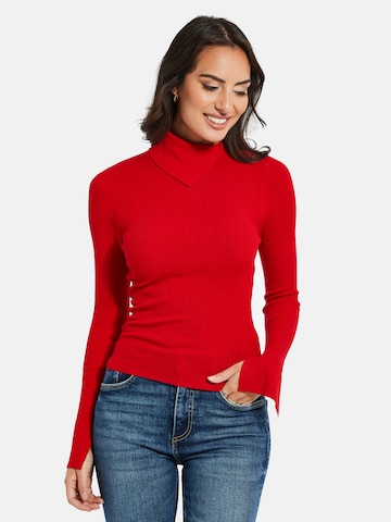 Threadbare Sweater 'Ross' in Red: front