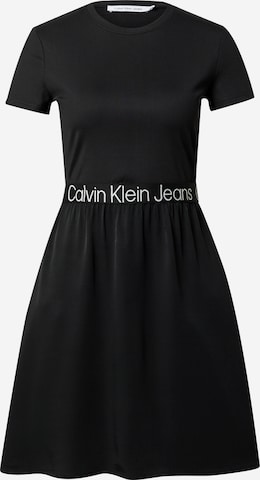 Calvin Klein Jeans Mekko värissä musta: edessä