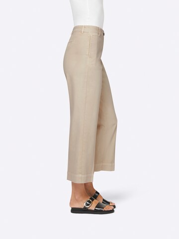 Loosefit Pantalon à plis heine en beige