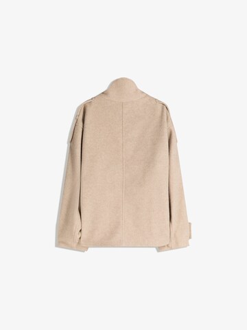 Bershka Přechodná bunda – béžová