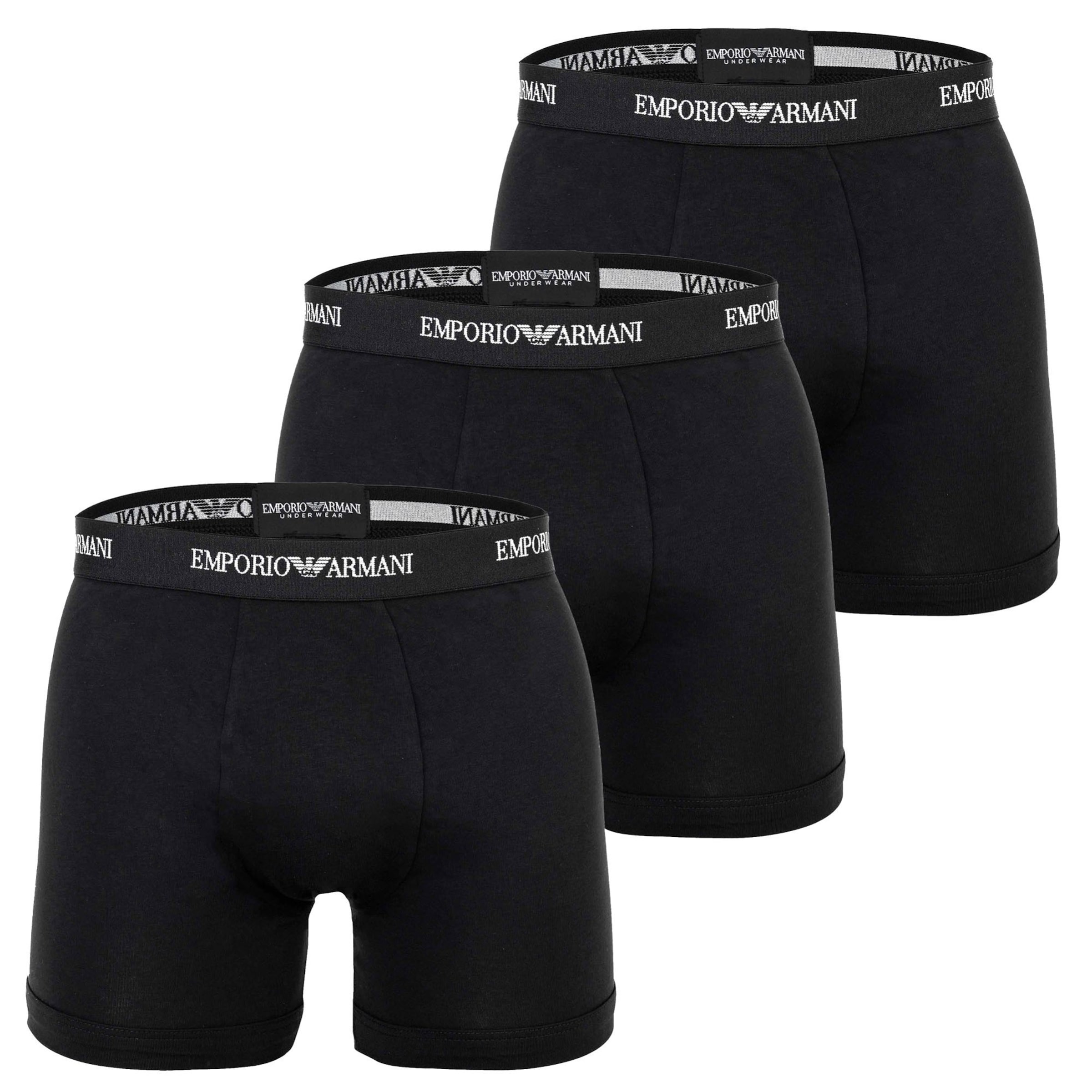 Boxer di Emporio Armani in nero: frontale